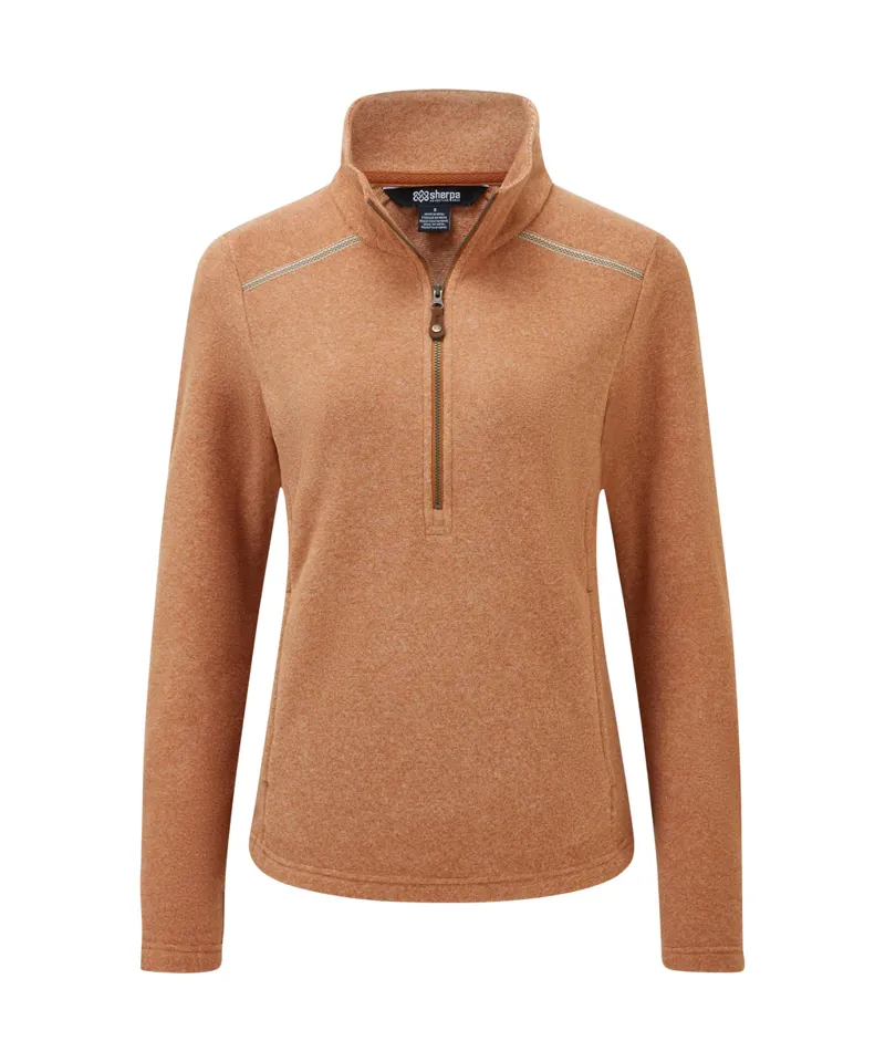 Sherpa Women's Rolpa Eco 1/2-Zip Pullover - Mocha