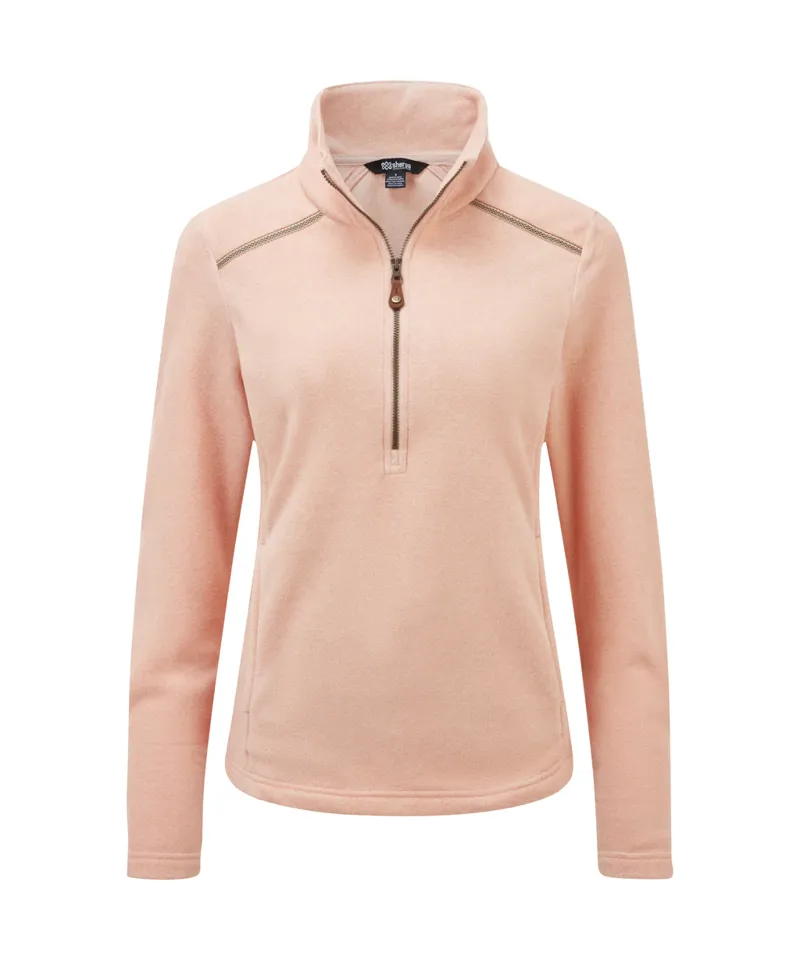 Sherpa Women's Rolpa Eco 1/2-Zip Pullover - Blush