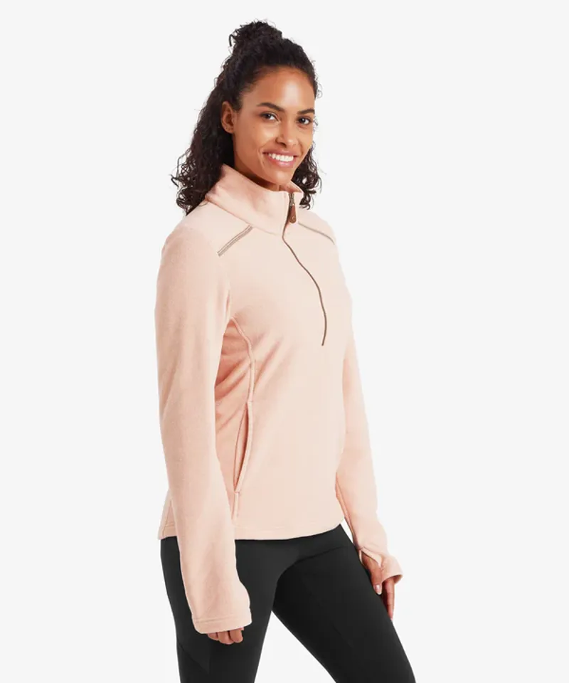 Sherpa Women's Rolpa Eco 1/2-Zip Pullover - Blush-2