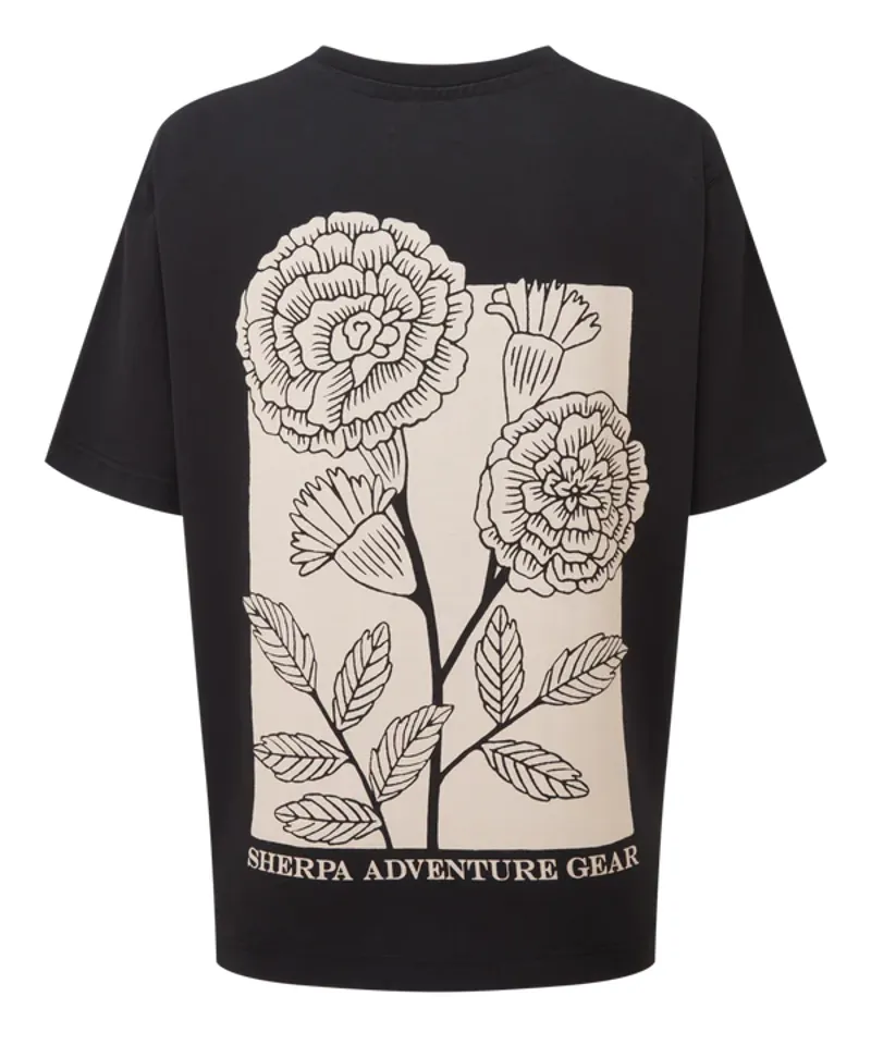 Sherpa Women's Tarcho Marigold T-shirt - Black-1