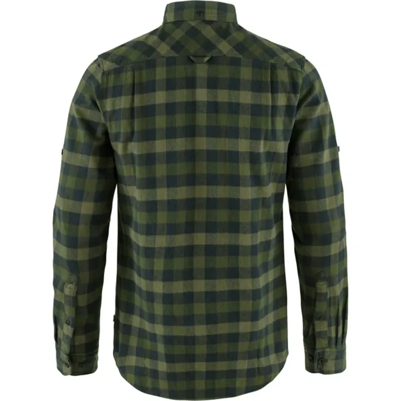 Fjallraven Men's Skog Slim Shirt - Deep Forest-Laurel Green-1