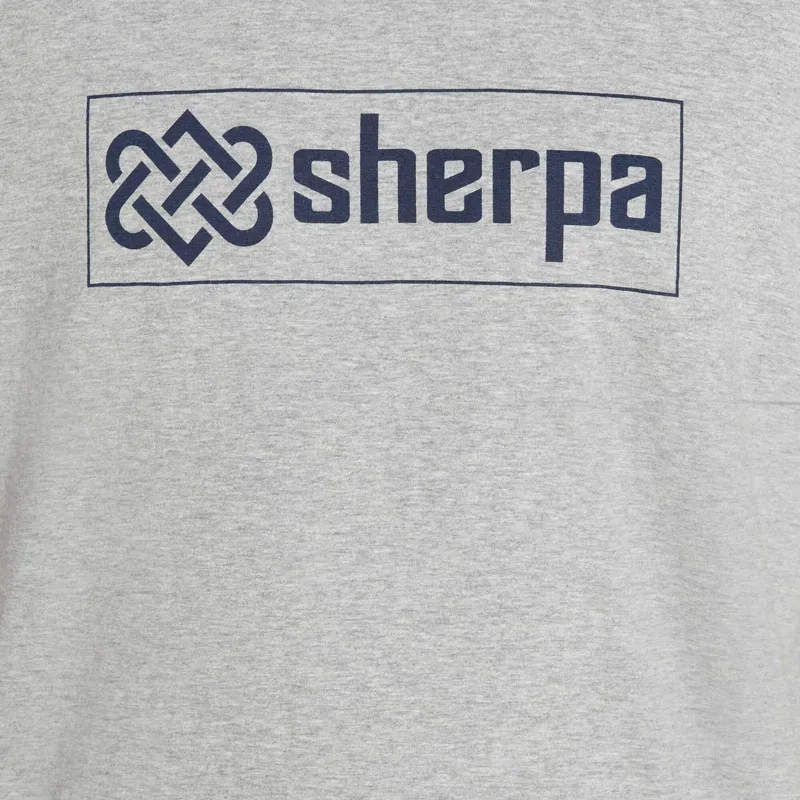 Sherpa Men's Sokaa Tee Heather Grey Logo-2