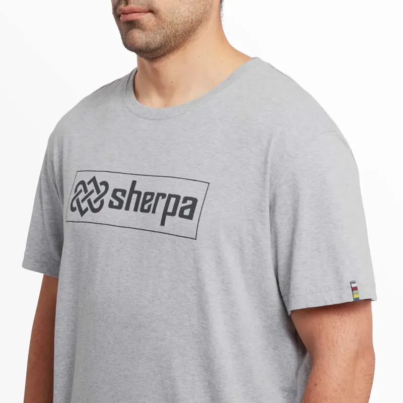 Sherpa Men's Sokaa Tee Heather Grey Logo-3