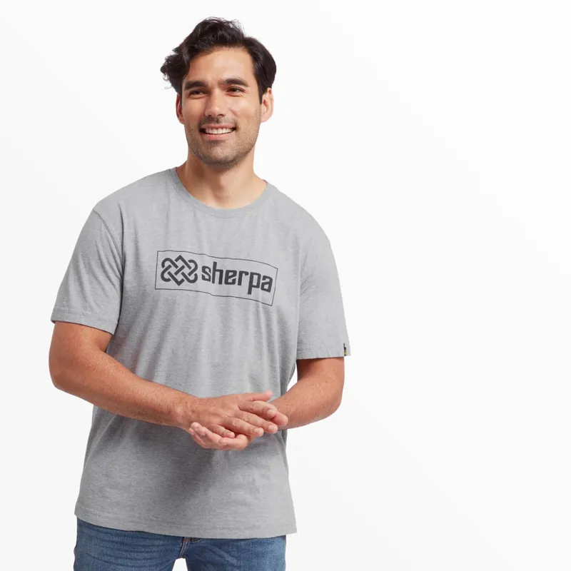 Sherpa Men's Sokaa Tee Heather Grey Logo