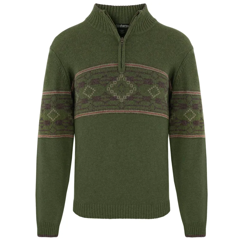 Sherpa Men's Tej Eco 1/4 Zip Evergreen