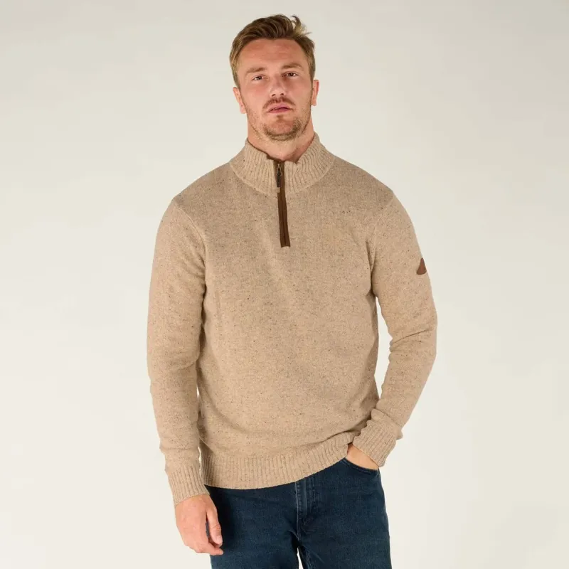 Sherpa Men's Kangtega 1/4 Zip Sweater Chai Tea