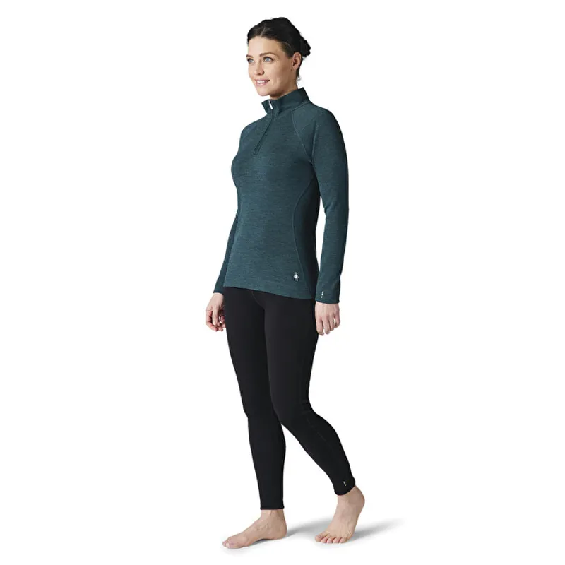 Smartwool Women's Merino Classic Thermal 1/4 Zip Twilight Blue Heather