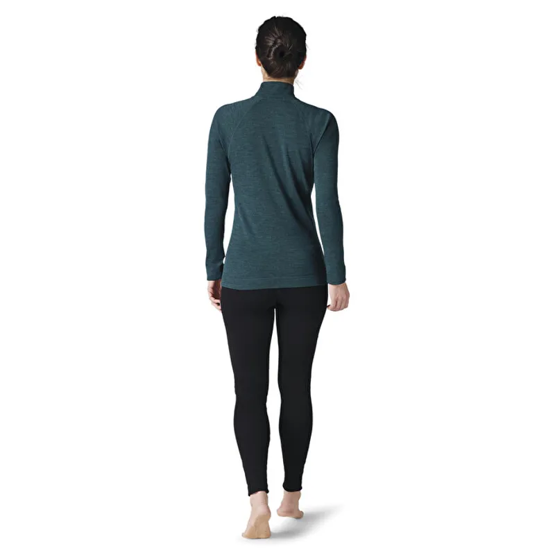 Smartwool Women's Merino Classic Thermal 1/4 Zip Twilight Blue Heather-1