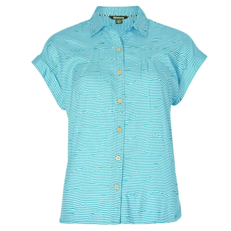 Sherpa Women's Tharu Camp Shirt Azule Stripe