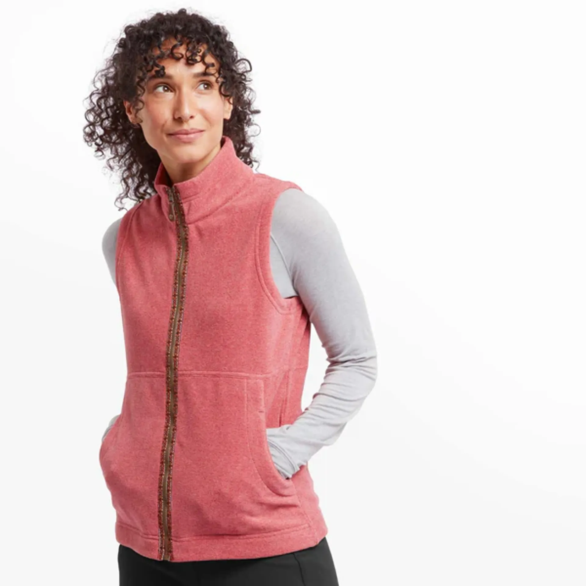 Red sherpa vest outlet