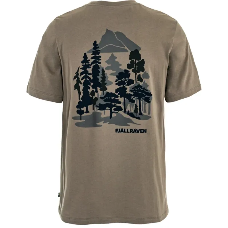 Fjallraven Men's Swedish Forest T-Shirt - Suede Brown-1