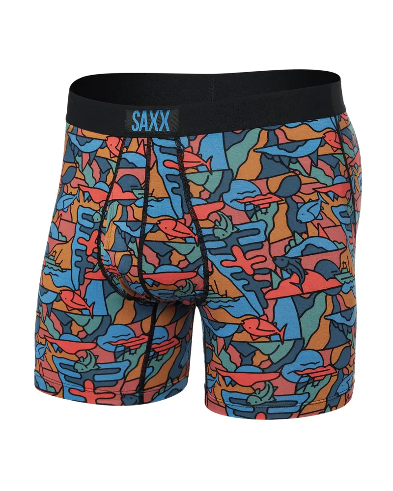 Saxx Men's Ultra Super Soft Boxer Over The River