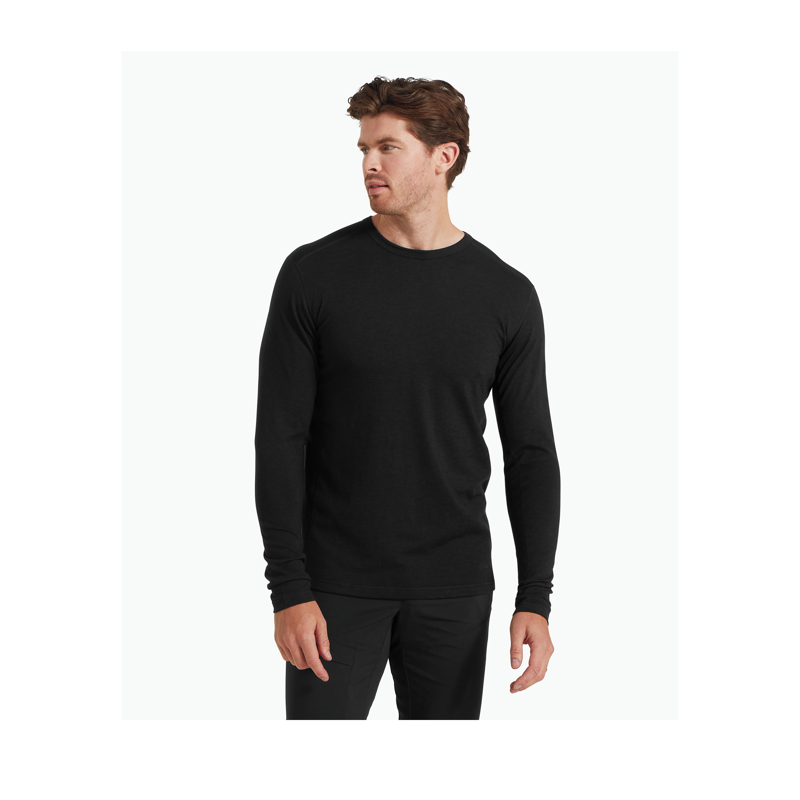 Artilect Men's Redstone 185 Long Sleeve Crew - Black-1