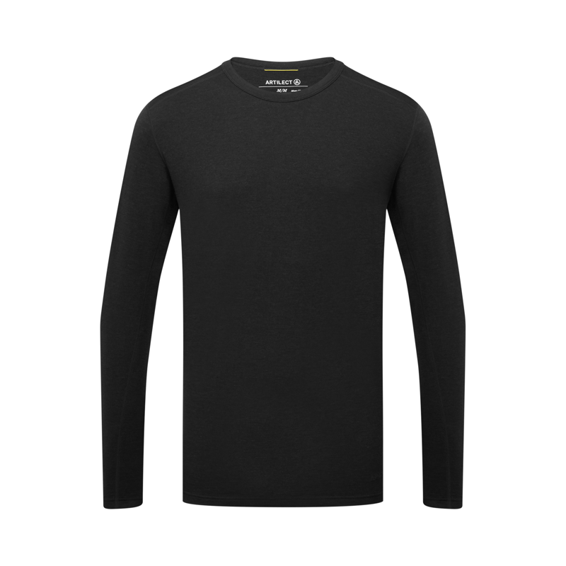 Artilect Men's Redstone 185 Long Sleeve Crew - Black