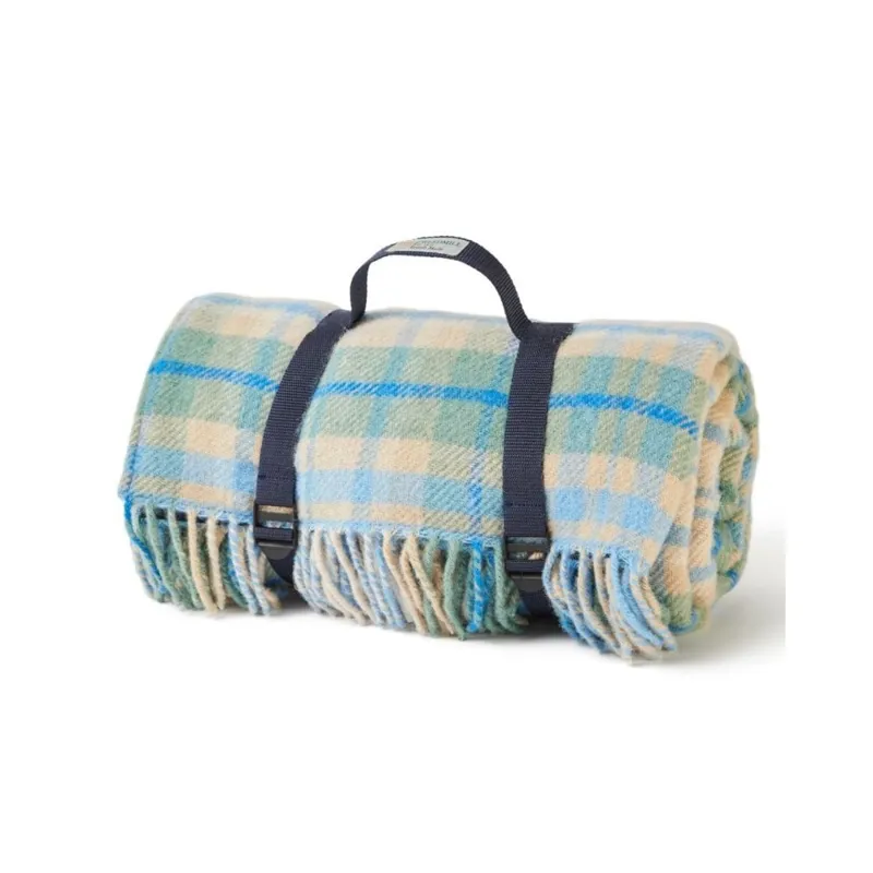 Tweedmill Polo Picnic Rug - Cottage Blue/Navy