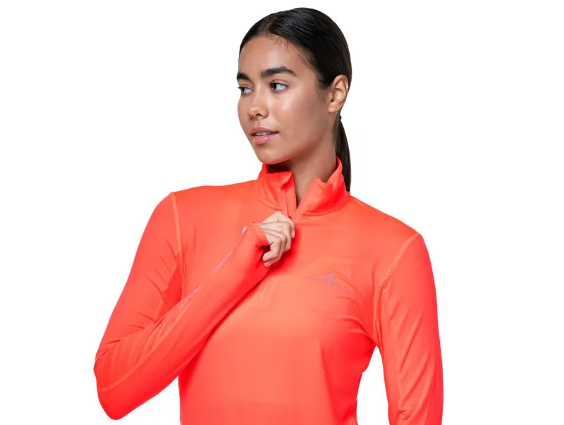 Ronhill W's Tech Reflect 1/2 Zip Hot Coral/Reflect-3
