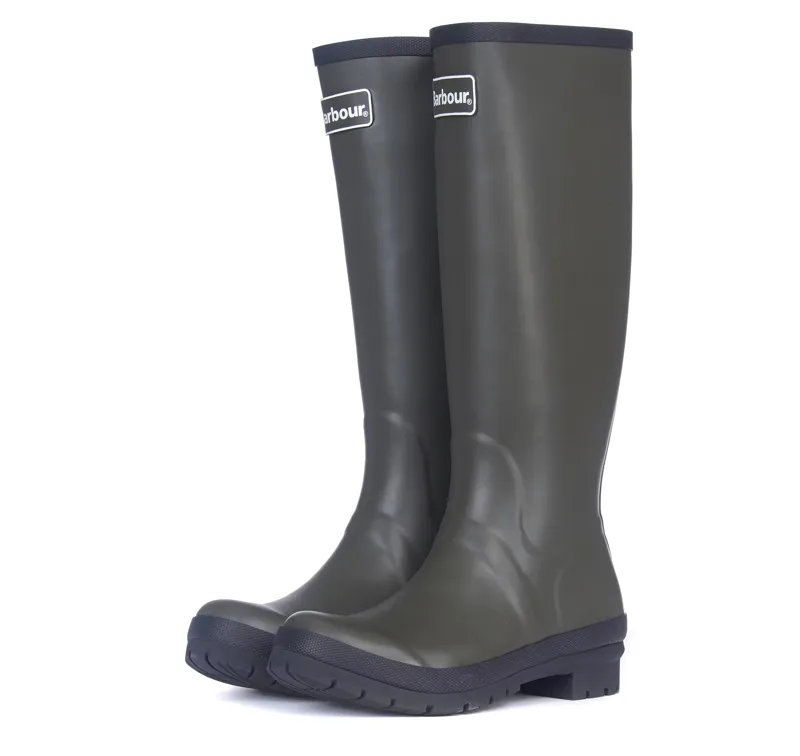 Barbour Womens Abbey Tall Welly - Olive-2