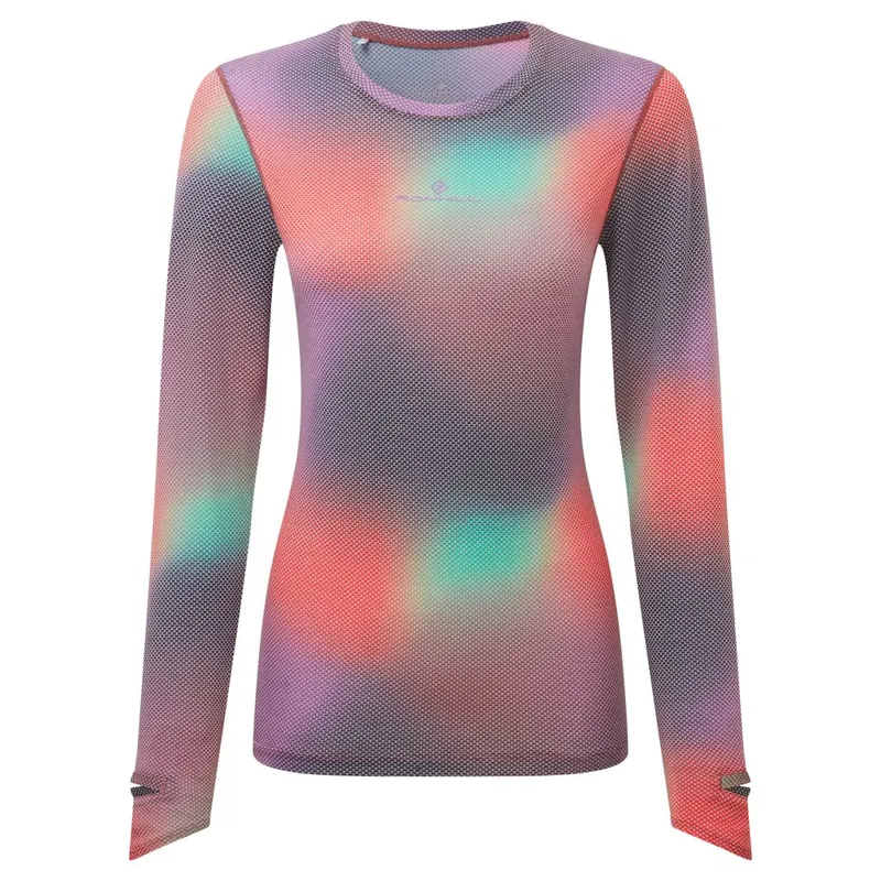 Ronhill W's Tech Golden Hour L/S Tee Multi Glow