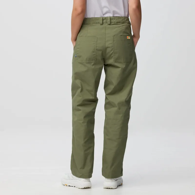 Fjallraven Women's Vardag Relaxed Trousers - Green-3