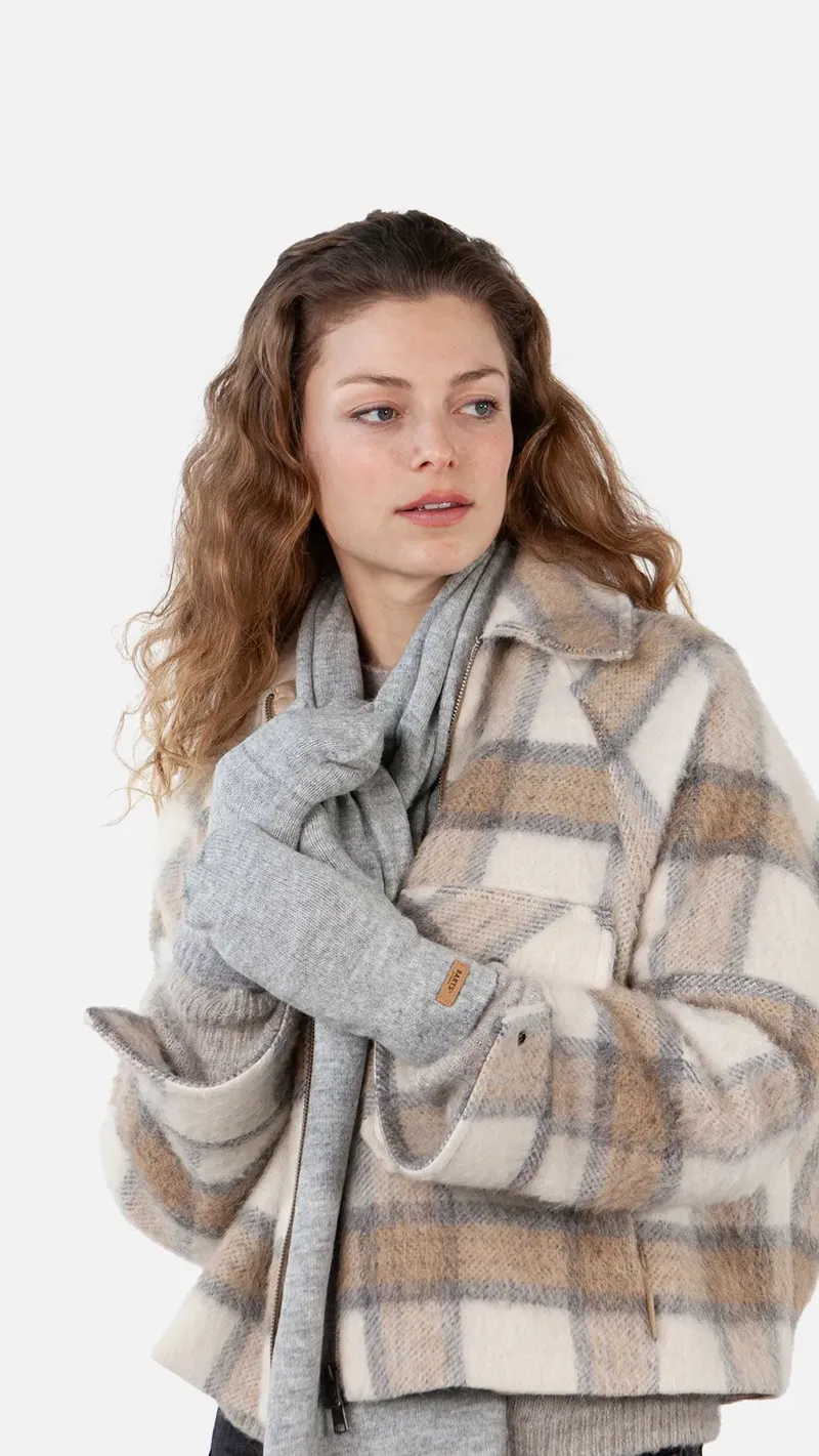 Barts Witzia Mitts Heather Grey One Size-1