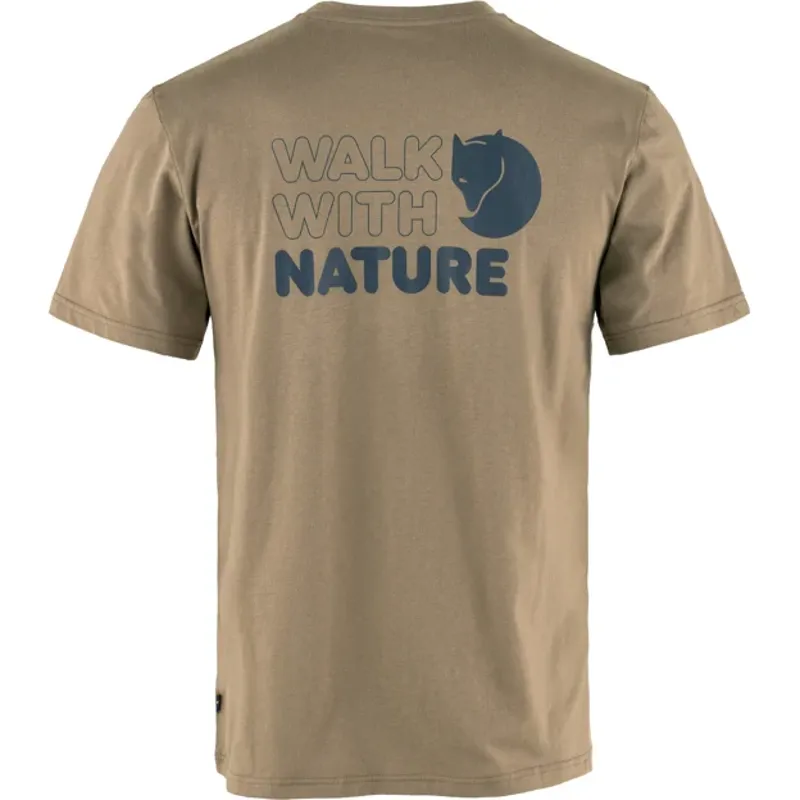 Fjallraven Men's Walk With Nature T-shirt - Suede Brown-1