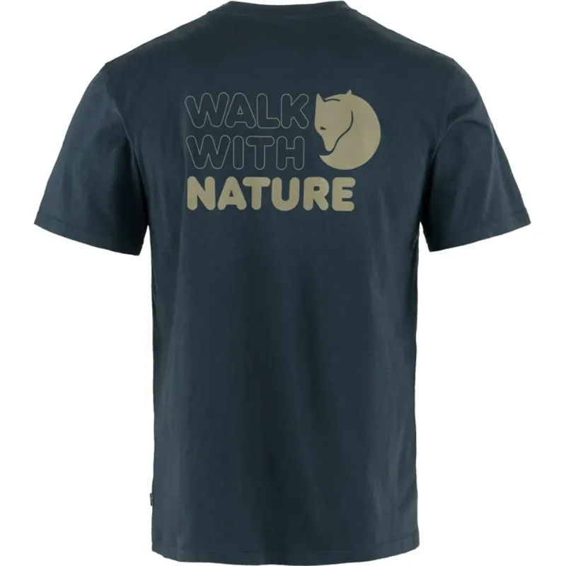 Fjallraven Men's Walk With Nature T-shirt Dark Navy-1