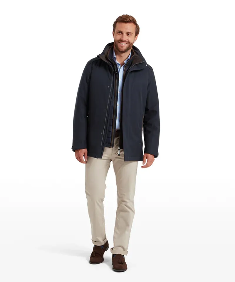 Schoffel Men's Whitton Waterproof Coat Navy-5