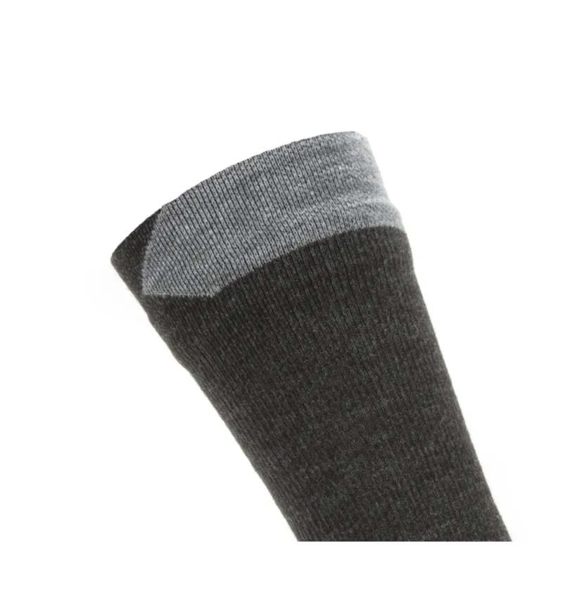 Sealskinz Waterproof All Weather Mid Length Sock Black/Grey Marl-2