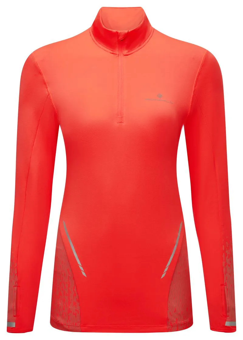 Ronhill W's Tech Reflect 1/2 Zip Hot Coral/Reflect-5
