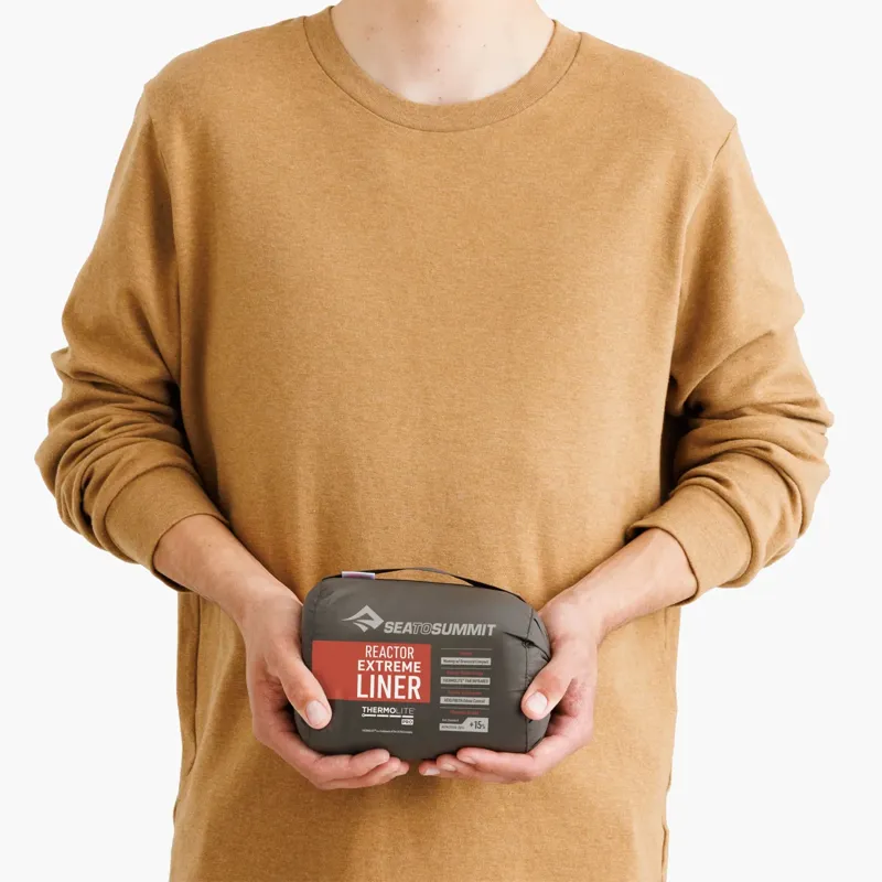 Sea To Summit Reactor Extreme Sleeping Bag Liner - Mummy Standard Spicy Orange-1