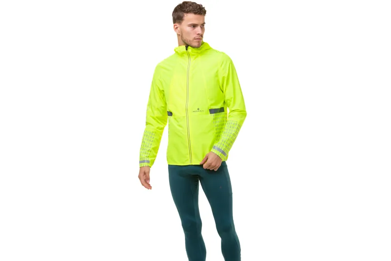 Ronhill Men's Tech Afterhours Jacket FlYel/Charcoal/Rflct-8