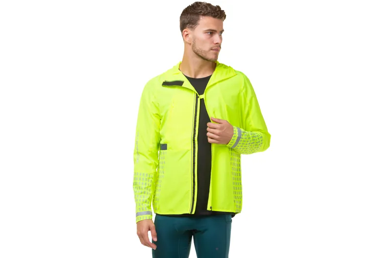 Ronhill Men's Tech Afterhours Jacket FlYel/Charcoal/Rflct-9