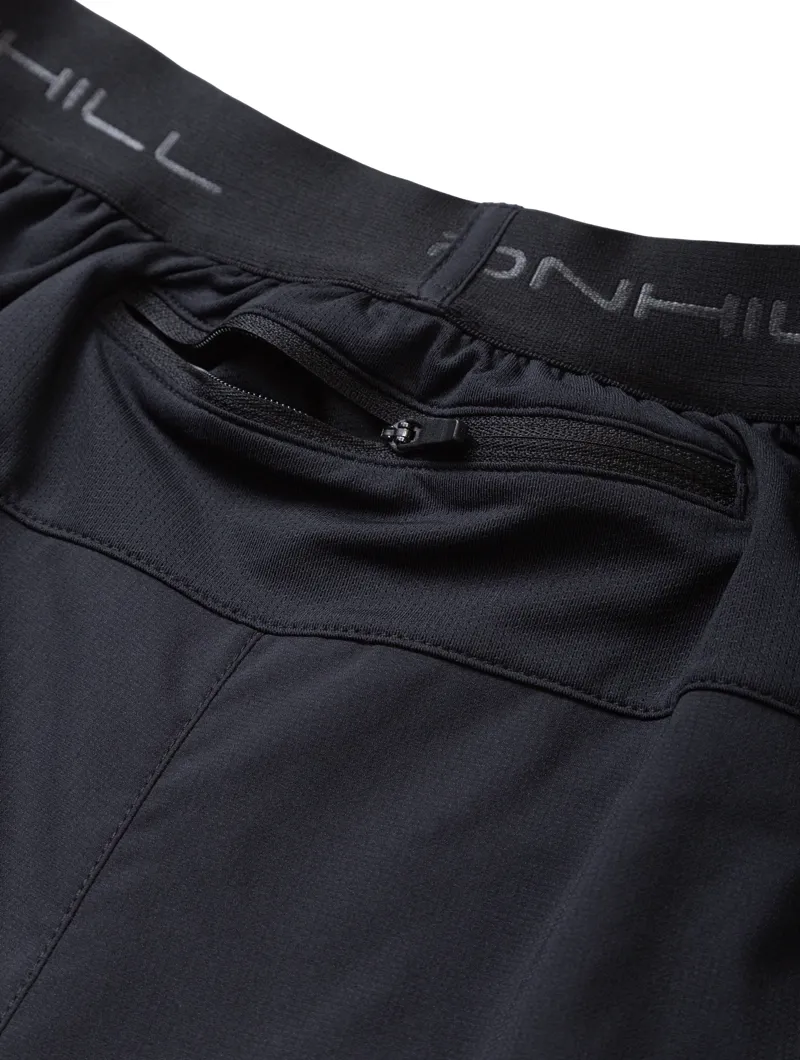 Ronhill Men's Tech 5 Twin Short All Black-4
