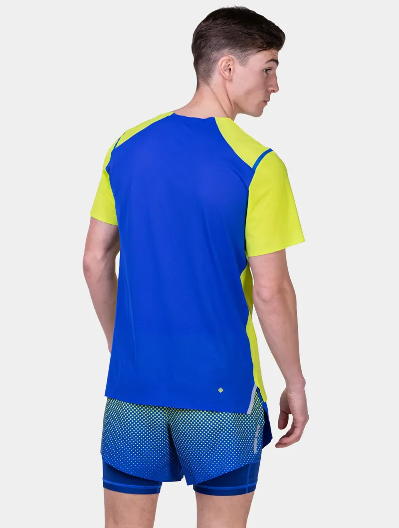 Ronhill Men's Tech Race S/S Tee Citrus/Azurite-2