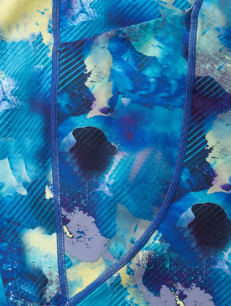 RonHill Women's Tech Crop Tight Blue Summer Haze-6