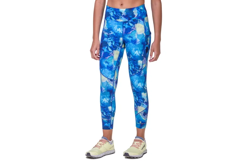 RonHill Women's Tech Crop Tight Blue Summer Haze-3