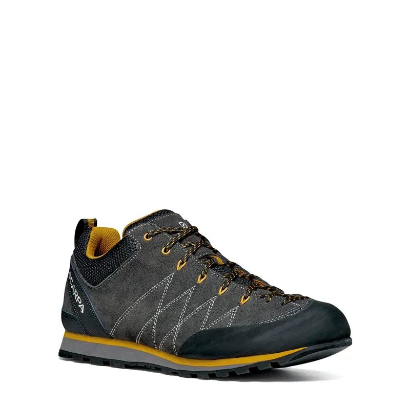Scarpa Crux Approach Shoes in Shark-Mustard-1