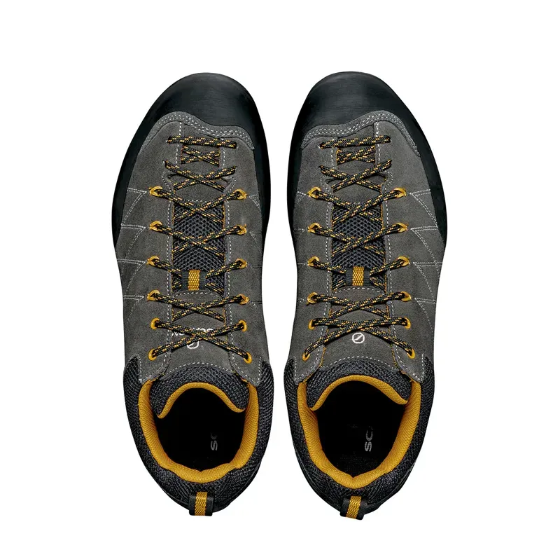 Scarpa Crux Approach Shoes in Shark-Mustard-4