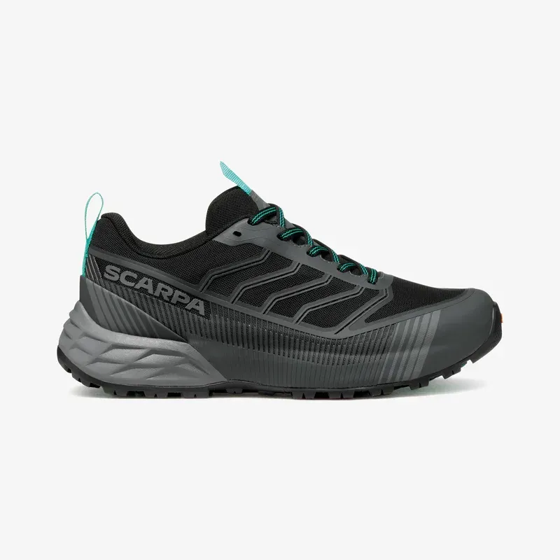 Scarpa Womens Ribelle Run LT WP Trail Running Shoe in Anthracite/Aqua Green