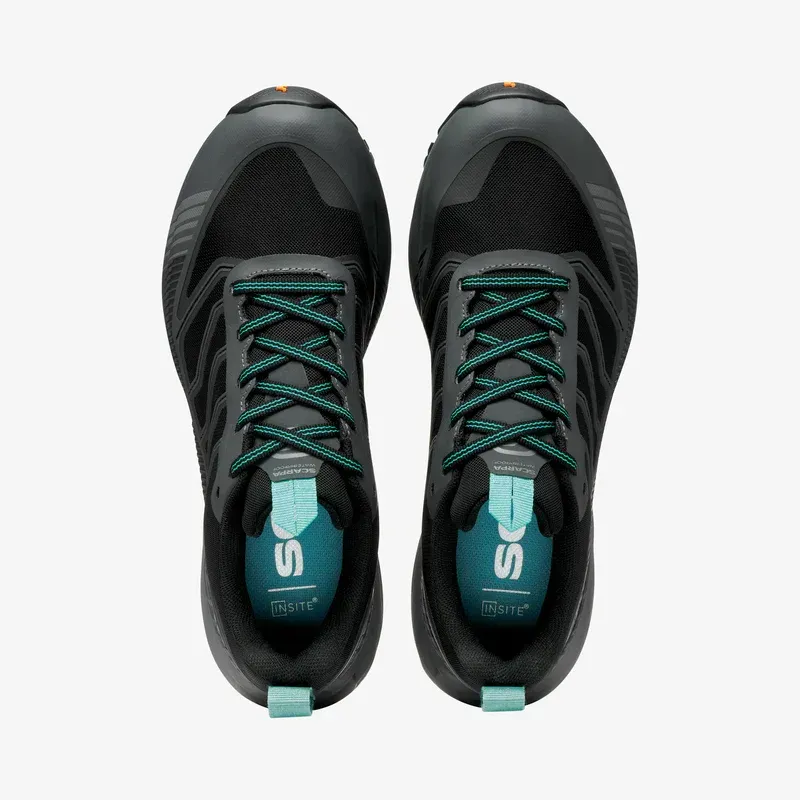 Scarpa Womens Ribelle Run LT WP Trail Running Shoe in Anthracite/Aqua Green-4