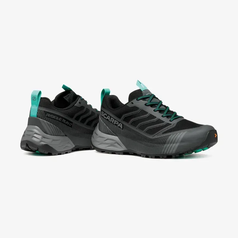 Scarpa Womens Ribelle Run LT WP Trail Running Shoe in Anthracite/Aqua Green-5