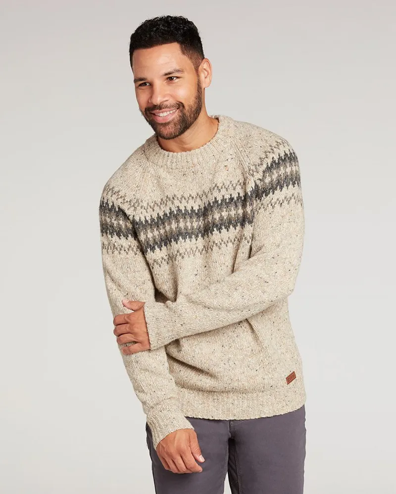 Sherpa Mens Dumji Crew Sweater Chai Tea