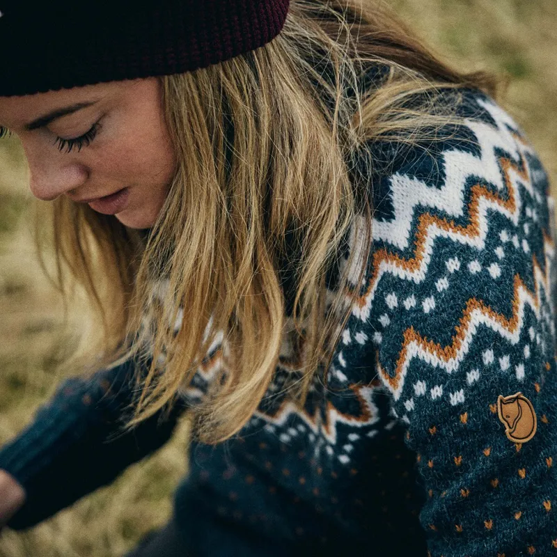 Fjallraven Womens Ovik Knit Roller Neck Navy-Dark Navy-6