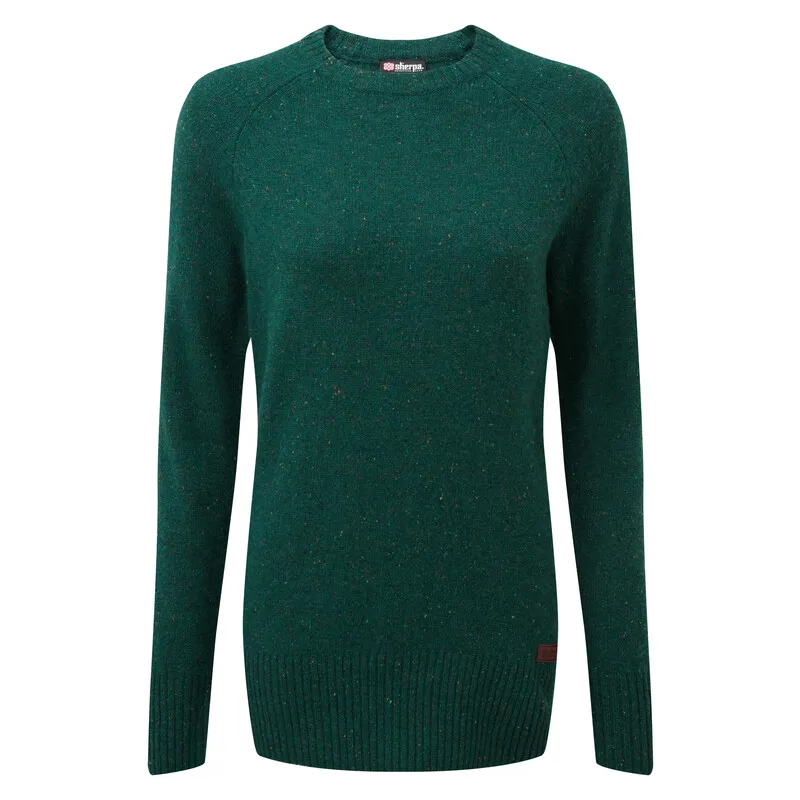 Sherpa Kangtega Womens Crew Sweater Rathna Green