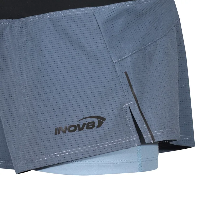 Inov8 W's TrailFly Ultra 3 Inch 2in1 Short Slate/Blue Grey-2