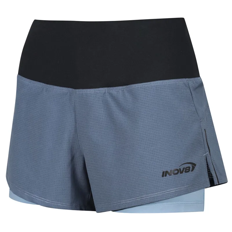 Inov8 W's TrailFly Ultra 3 Inch 2in1 Short Slate/Blue Grey-4