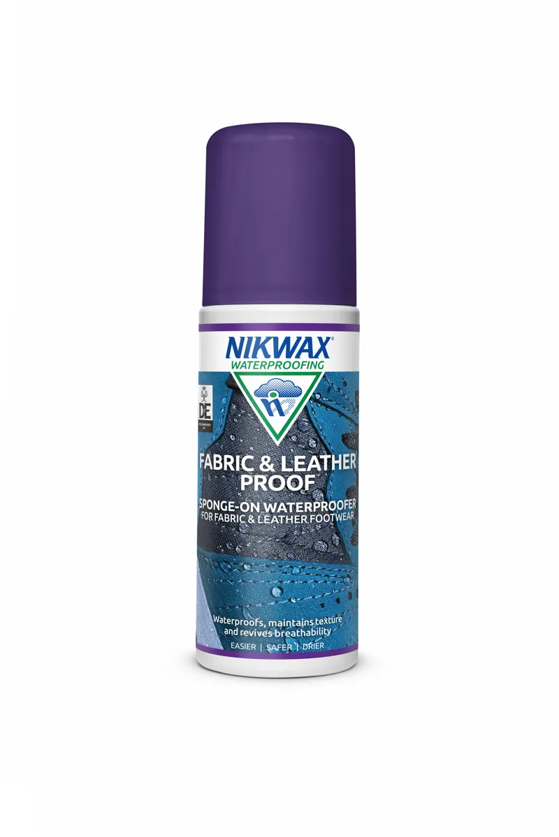 Nikwax Fabric and Leather Waterproof 125ml Sponge-On