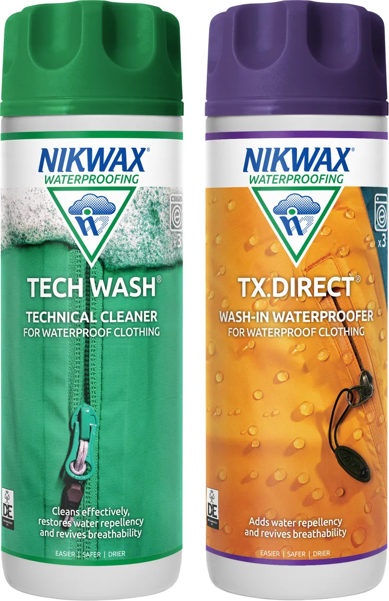 Nikwax Tech Wash/TX Direct Twin Pack 300ml