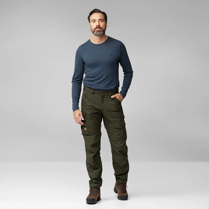 Fjällräven Mens Vidda Pro Trousers Dark Olive-Black-2