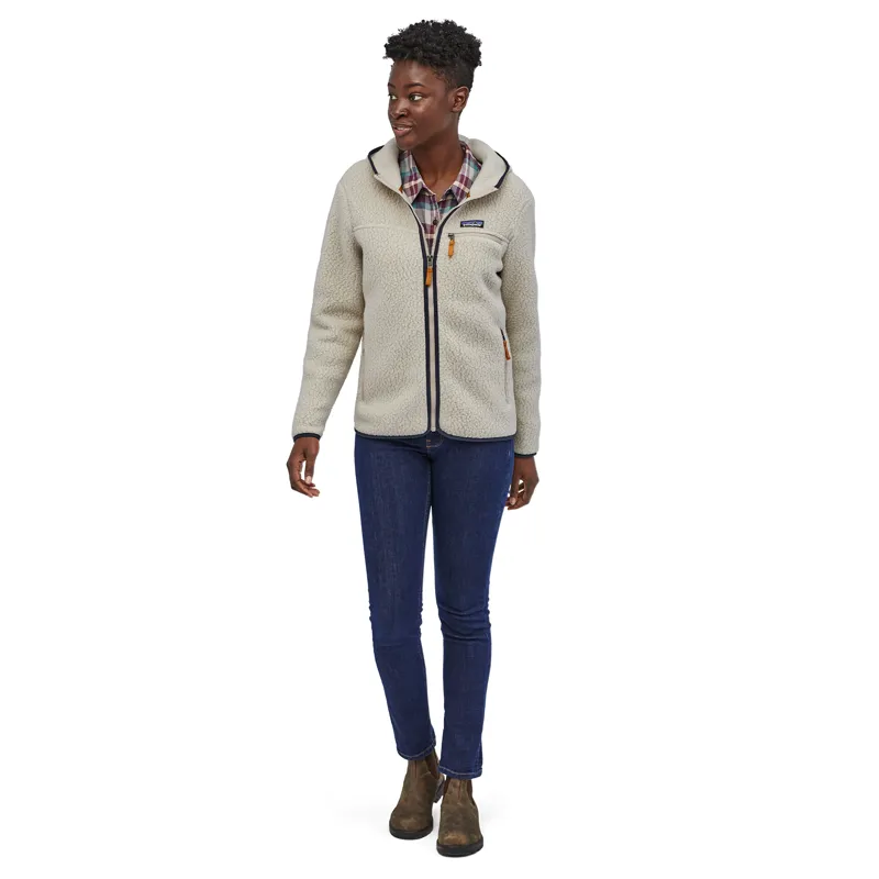Patagonia Retro Pile Women's Fleece Hoody in Pelican-3